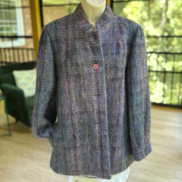 Vintage Lavender French Designer Coat - Picture 4 of 16